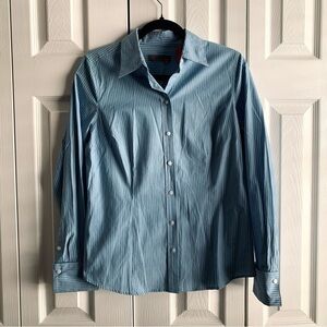 NWT Izod Silver Crest Striped Career Shirt